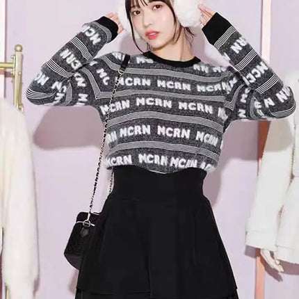Lautaro Damen-Stufenminirock Frühling Sommer, Schwarz, Süß, Kawaii, Hohe Taille, Cutecore-Kleidung, Japanischer Modestil