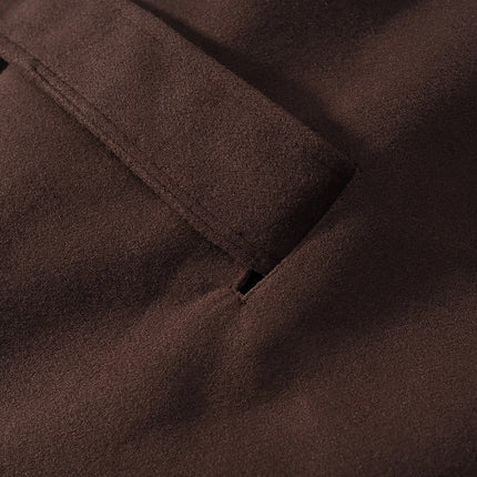 5 Colors New Autumn High Collar Woolen Cape Coat Tie Bow Sashes Long Bat Sleeve Front Buttons Cloak Shawl Jacket Loose Outerwear
