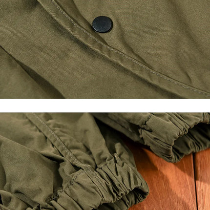 Winter New Thickened 100% Cotton Cargo Velvet Men's Winter Pants Comfortable Soft Keep Warm Retro Street Trousers  AZ640