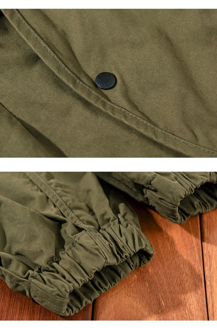 Winter New Thickened 100% Cotton Cargo Velvet Men's Winter Pants Comfortable Soft Keep Warm Retro Street Trousers  AZ640