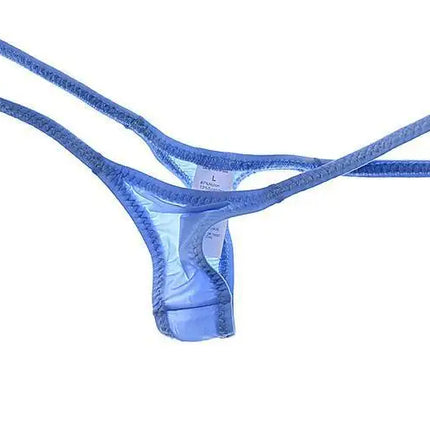 Women's Thin Ice Silk High Elastic Thong Mini Low-rise Sexy Sheer Single Layer Underwear