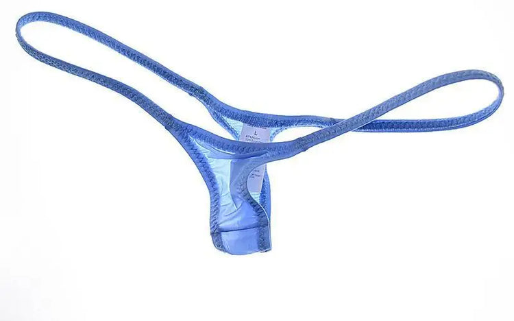 Women's Thin Ice Silk High Elastic Thong Mini Low-rise Sexy Sheer Single Layer Underwear