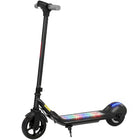 Electric scooters for children aged 6-14, LED display, RGB lights, tires, 10 km/h speed, start-up, Black