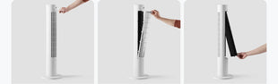 Ventilatore a Torre MIJIA Smart DC a Frequenza Variabile 2a Generazione, 150 °   Ventilatori oscillanti da terra per ambienti, 4 velocità, 3 modalità, versione CN con adattatore