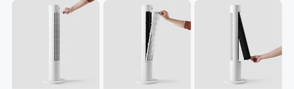 Ventilatore a Torre MIJIA Smart DC a Frequenza Variabile 2a Generazione, 150 °   Ventilatori oscillanti da terra per ambienti, 4 velocità, 3 modalità, versione CN con adattatore