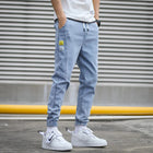 HIQOR Brand Men's Jeans Harem Denim Cargo Pants 2026 New Streetwear Jogger Hip Hop Cotton Trousers Male Blue Oversized 5XL 4XL PlatiNum
