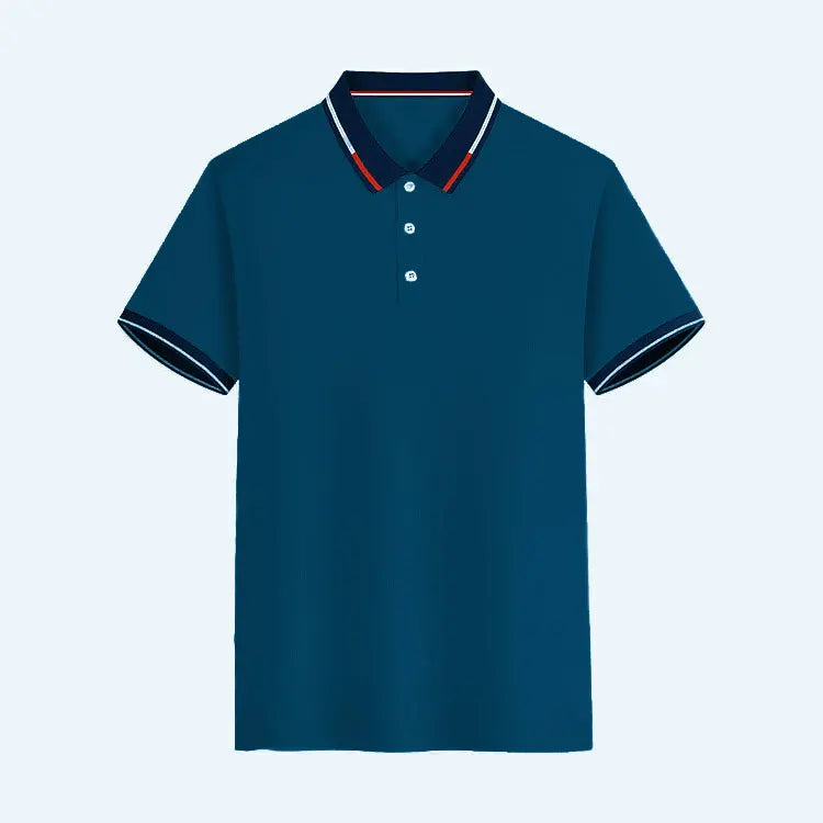 Top a maniche corte da uomo T-shirt casual quotidiana a maniche corte con risvolto casual a maniche corte T-shirt casual da uomo