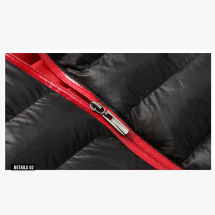 Winter New Down Hoodies 2026 Men's The Racing Track Nurburgring Logo Print Warm Thick Windproof Stand Collar High Quality Jacket