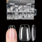 120Pcs Full Cover Press On Nail Tips Stiletto Almond Square Coffin French False Fake Soak Off Gel Nail Extension Tips Capsule Nail Tips