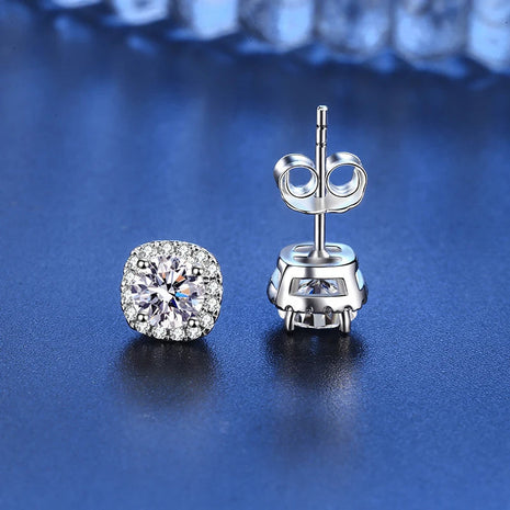 D VVS1 Pass Diamond Tester Moissanite Stud Earrings For Women 100% Real 925 Sterling Silver 2 GRA Certificates Moissanita PlatiNum