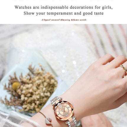 POEDAGAR Orologio da polso originale alla moda per donna Orologio da donna al quarzo con data in acciaio inossidabile impermeabile Orologi da donna casual di lusso platinumshop