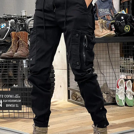 2025 New Men's Cargo Pants Tactical Military Work Pants Outdoor Jogger Casual Trousers Straight Leg Spring Autumn Utility Pants
