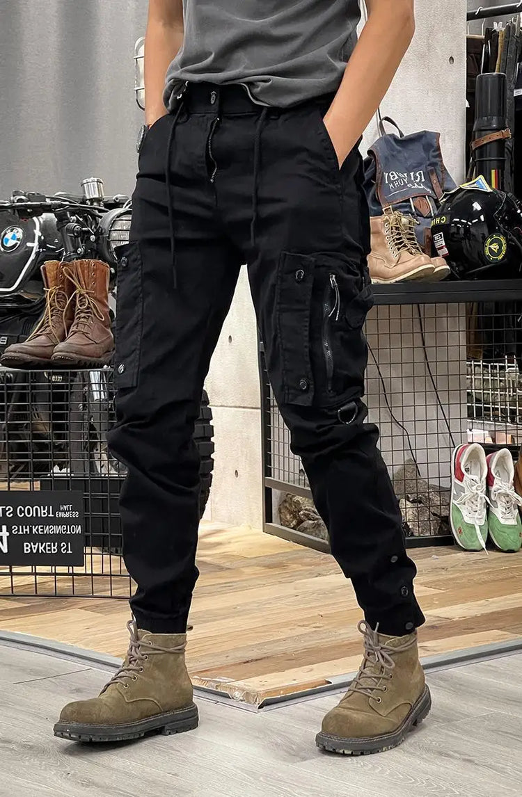 2025 New Men's Cargo Pants Tactical Military Work Pants Outdoor Jogger Casual Trousers Straight Leg Spring Autumn Utility Pants