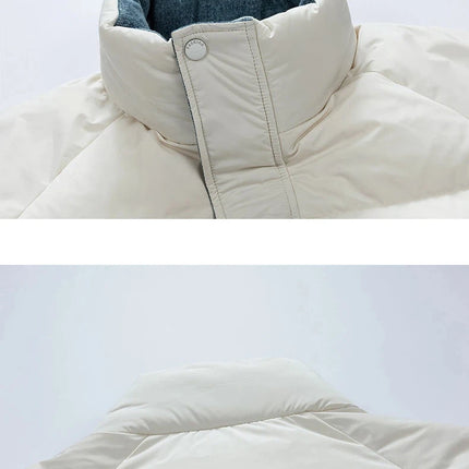 2025 Autumn and Winter New Down Jacket Fashionable Thickened Short Hooded Bakery Jacket for Men