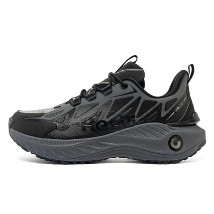 ONEMIX Scarpe da trail running da uomo Scarpe da ginnastica in pelle antiscivolo indossabili Supporto stabile Scarpe sportive fuoristrada Scarpe da ginnastica da passeggio all'aperto PlatiNum