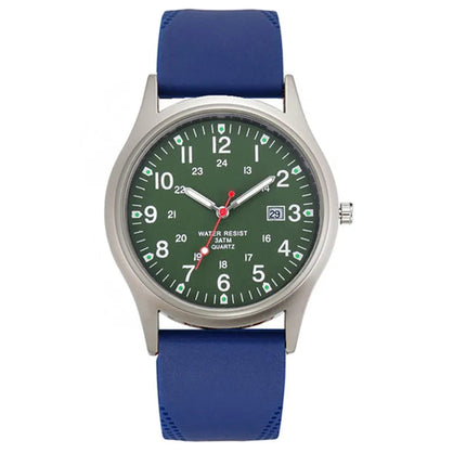 Orologi economici di marca da uomo Studenti Moda Casual Cinturino in silicone Sport Militare Data Orologio da polso al quarzo Nero Relogio Masculino platinumshop