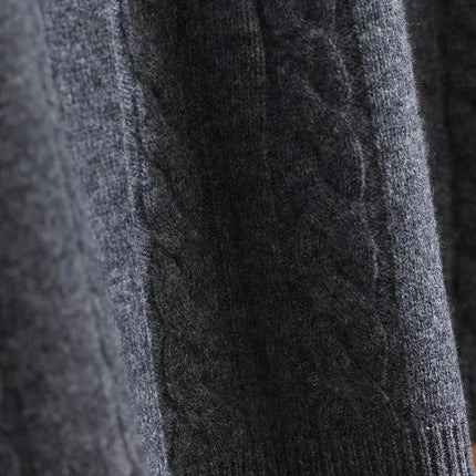 Women's Wool Mini Skirt A-line Twist Flower Elastic Waist Skirt Above Knee Umbrella Dress 100% Merino Wool Knitted Autumn Winter PlatiNum
