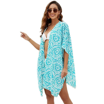 2024 Cardigan Kimono boho da donna Coverups larghi Beach Swim Bikini costume da bagno Cover up camicetta per costumi da bagno Resort Wear platinumshop