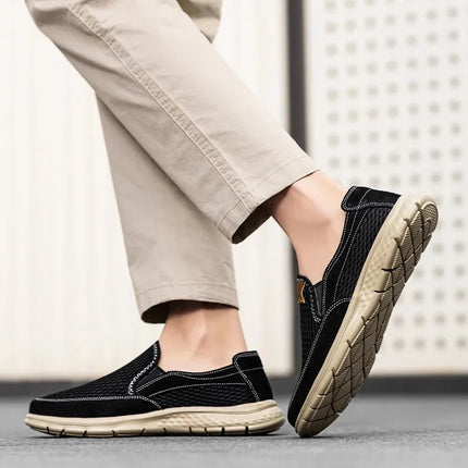 Mocassini Slip-On, Adatti per Scarpe Casual Estive Traspiranti da Uomo, Scarpe Leggere da Passeggio, Qualità Superiore