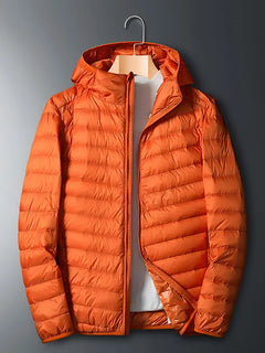 Plus Size thin and light hooded men's down jacket large size coat man puffer plus size winter jacket men 9XL 10XL 11XL 13XL 14XL