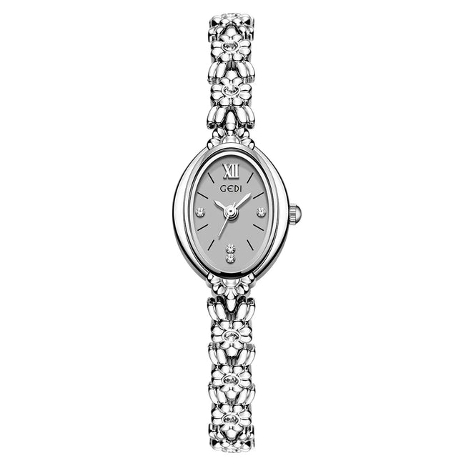 Orologio da donna Luce di lusso retrò tempestato di diamanti Bracciale di alta bellezza Orologi da donna squisiti alla moda platinumshop