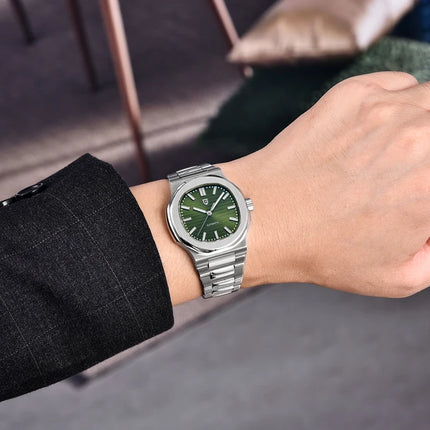 PAGANI DESIGN 2026 Nuovo Orologio Automatico di Lusso da Uomo, Orologio da Polso Meccanico in Acciaio Inossidabile con Vetro Zaffiro, Quadrante a Barile da 40MM