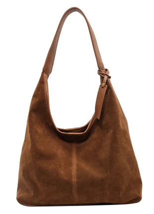 Women Suede Shoulder Bag with Zipper Hobo Bags Large Capacity Handbag Slouchy Bag Commuter Travel Bag Purses and Handbags PlatiNum