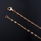 Yadreva Catena con labbra in rilievo Collana sottile in acciaio inossidabile da 2,5 mm Accessori per gioielli impermeabili con maglie fatte a mano PlatiNum