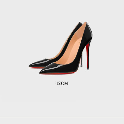 Tacchi da Donna 2026 Nuovi di Lusso Firmati di Alta Qualità con Suola Rossa, Tacchi Alti a Punta, Stiletto, Scarpe Eleganti Sexy da 12 cm
