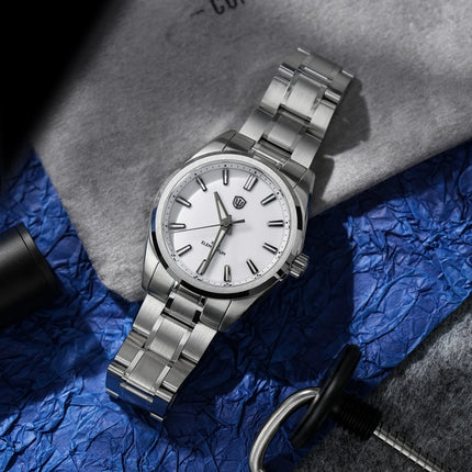 Watchdives WD0003C Ice Crack Dial 38mm Men Watch VH31 Sweep Seconds Quartz Movement Sapphire Luminous 10Bar Waterproof Watches