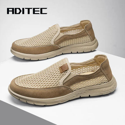 Mocassini Slip-On, Adatti per Scarpe Casual Estive Traspiranti da Uomo, Scarpe Leggere da Passeggio, Qualità Superiore