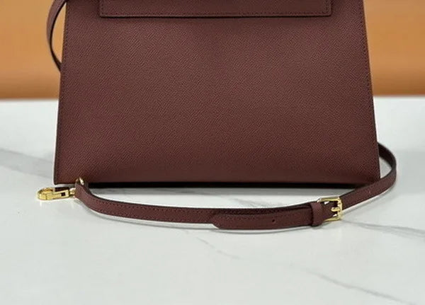 Women's handbag Bag for Woman of Genuine Leather in Gold or Silver Buckle Designer Bag Women's bag Luxury brand bag Shoulder ba PlatiNum