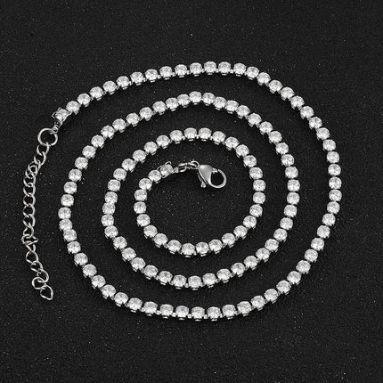 Stainless Steel Chain High Quality Fashion Jewelry Neo-Gothic Style for Men And Women PlatiNum