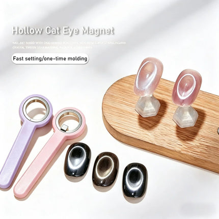 ail Magnet Ring Magnetic Tool with Handle for Cat Eye Gel Polish DIY Nail Art Manicure Tools 2028