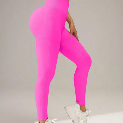 European and American Seamless Yoga Leggings with Waistband Lettering, Butt-Lifting, Quick-Dry Women's Breathable Tights for Pea PlatiNum