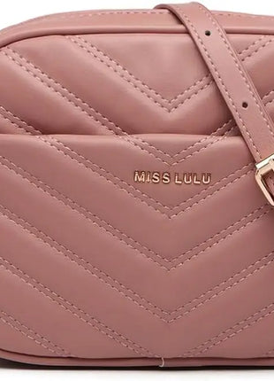 Elegante borsa a tracolla KONO in pelle PU con nappe a forma di V, compatta e versatile, perfetta per l'uso quotidiano e come regalo.