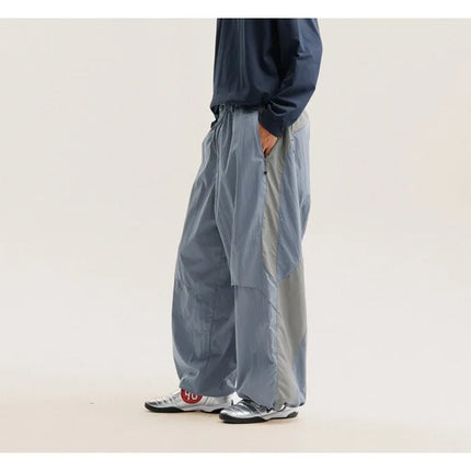 Men Women Splice Fashion Outdoor Loose Casual Lightweight Quick Dry Sports Cargo Baggy Pants Track Trouser Jogger Sweatpants