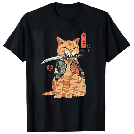 Men's summer short-sleeved printed t-shirt, unisex style, suitable for house parties as a gift