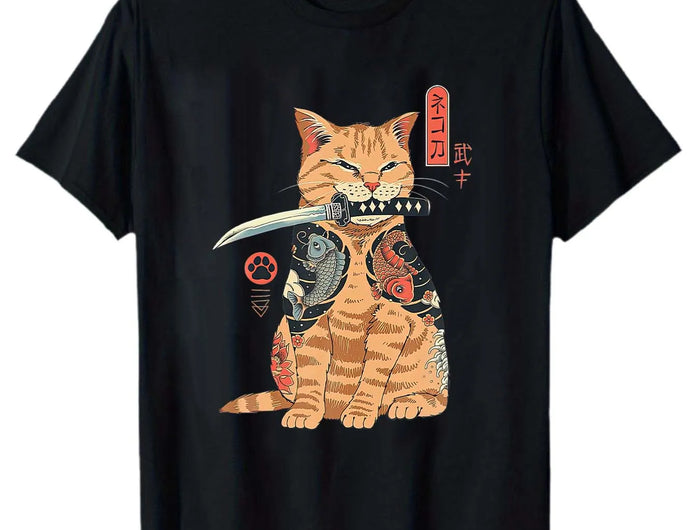 Men's summer short-sleeved printed t-shirt, unisex style, suitable for house parties as a gift