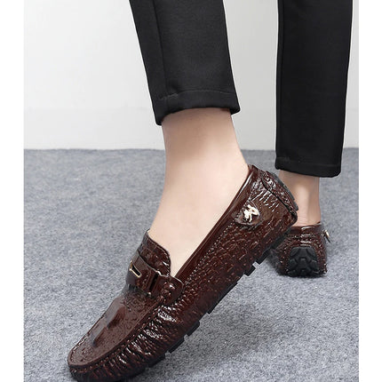 Scarpe Italiane Formali da Uomo, Mocassini in Pelle Fatti a Mano, Scarpe Casual Eleganti Slip-on, Comode Calzature di Lusso per Uomo