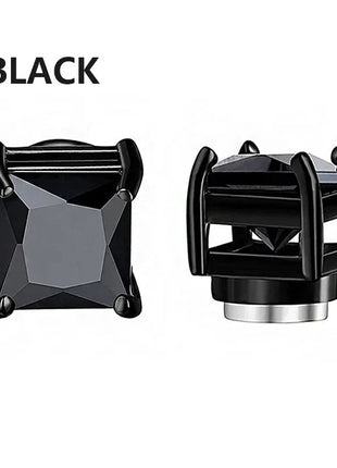 1/3 paia di orecchini magnetici per uomo e donna, magnete CZ nero, orecchino a clip non penetrante, orecchino a magnete rotondo senza piercing platinumshop