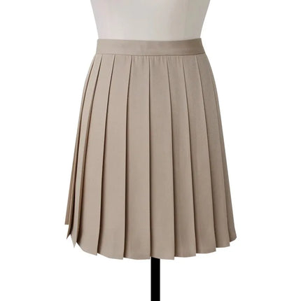 Gonna longuette a pieghe a vita alta da donna Y2k Estate al ginocchio stile preppy Harajuku Hot Street School Cosplay Casual Faldas femminili