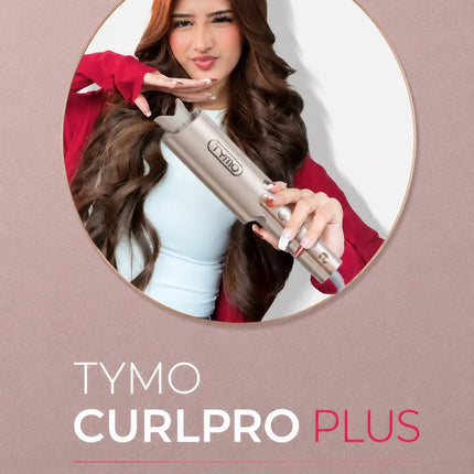 TYMO CURLPRO PLUS Auto Rotating Curling Iron Ceramic Curler, Anti-Scald, Anti-Tangle,32MM,600m Ion, Dual Voltage, for Women