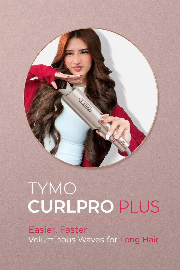TYMO CURLPRO PLUS Auto Rotating Curling Iron Ceramic Curler, Anti-Scald, Anti-Tangle,32MM,600m Ion, Dual Voltage, for Women