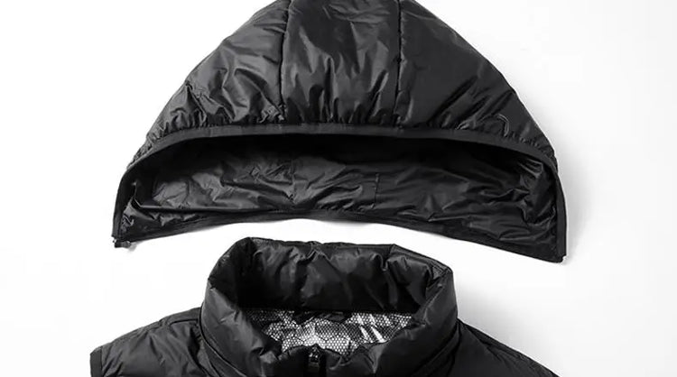 Winter Men White Duck Down Vest Men Waterproof Windproof Detachable Hat Sleeveless Vests Male Pockets Warm Ultralight Waistcoats
