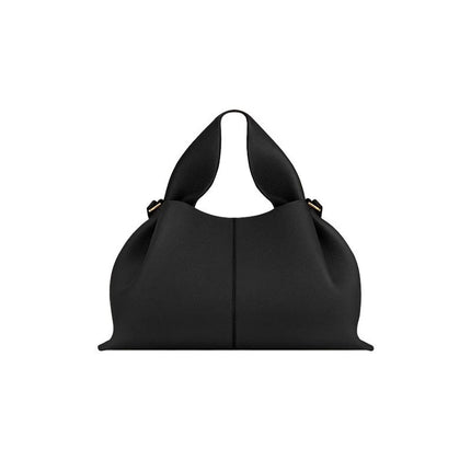 Borsa a Tracolla Cloud Dumpling da Donna, Borsa a Spalla Minimalista di Lusso in Vera Pelle Composita di Vacchetta, Piccola Dimensione
