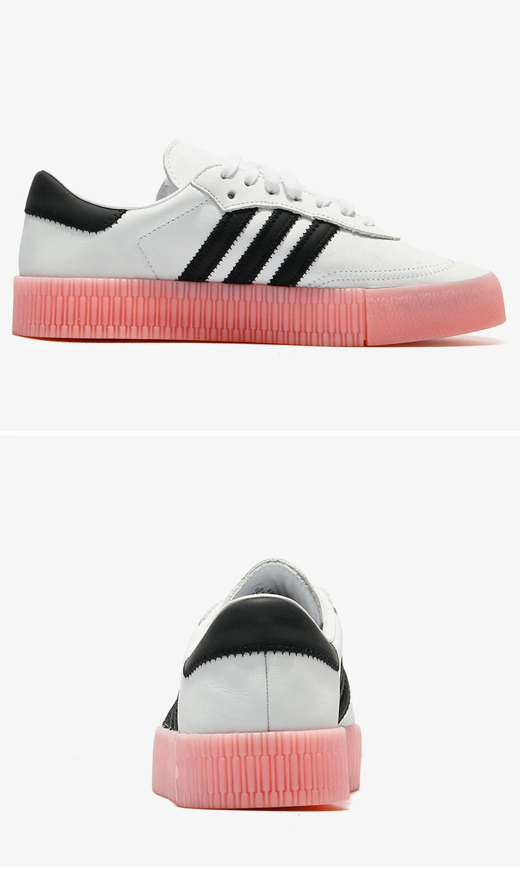 Scarpe da ginnastica casual con plateau da donna Adidas ufficiale autentiche SAMBA ROSE EF4965