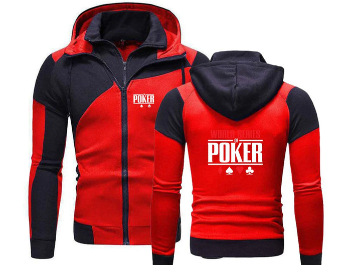 World Series of Poker 2024 Spring and Autumn New Men's Sweatshirt Printing Color Matching Hoodie Cotton High Quality Tops PlatiNum