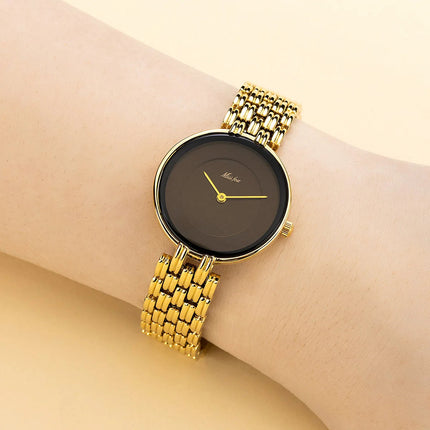 UTHAI orologio da donna leggero marchio di lusso business semplice retrò femminile braccialetto in metallo impermeabile orologio da donna al quarzo moda platinumshop