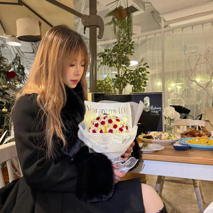 New Elegant Small Fragrance Celebrity Loose Coat Moda Woolen Winter French Style Vintage Blends Slim Waist Mid-length Outwear